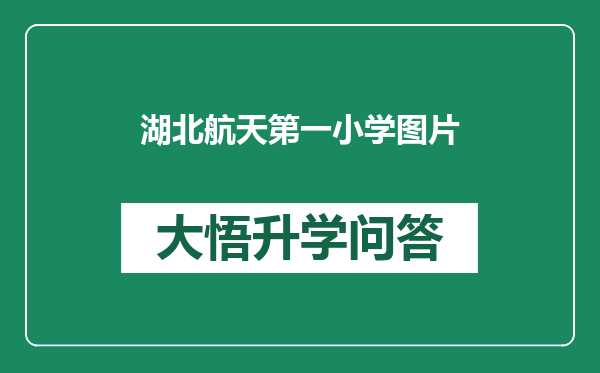 湖北航天第一小学图片