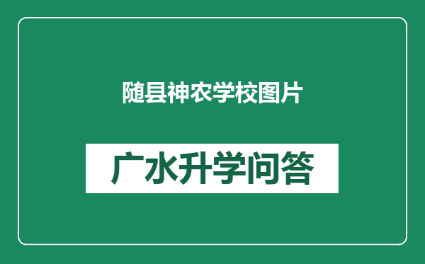 随县神农学校图片