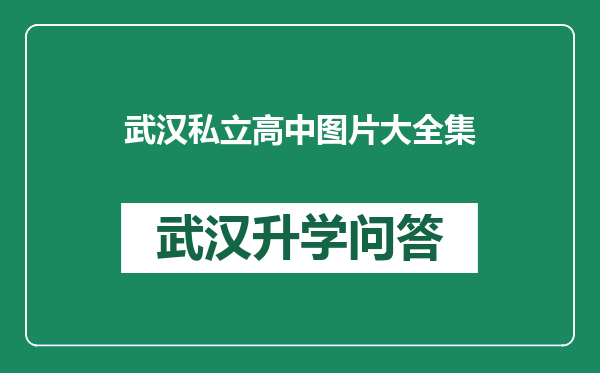 武汉私立高中图片大全集