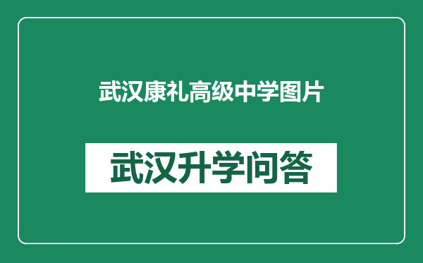 武汉康礼高级中学图片