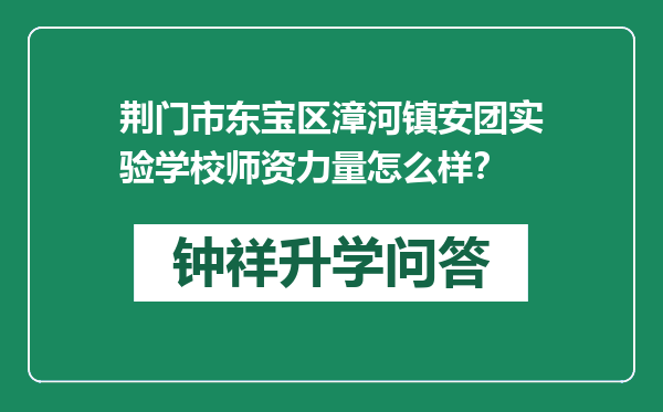 荆门市东宝区漳河镇安团实验学校师资力量怎么样？