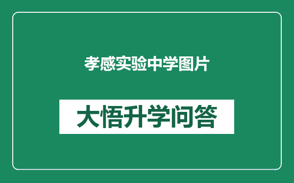 孝感实验中学图片