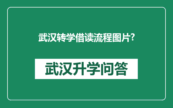 武汉转学借读流程图片?